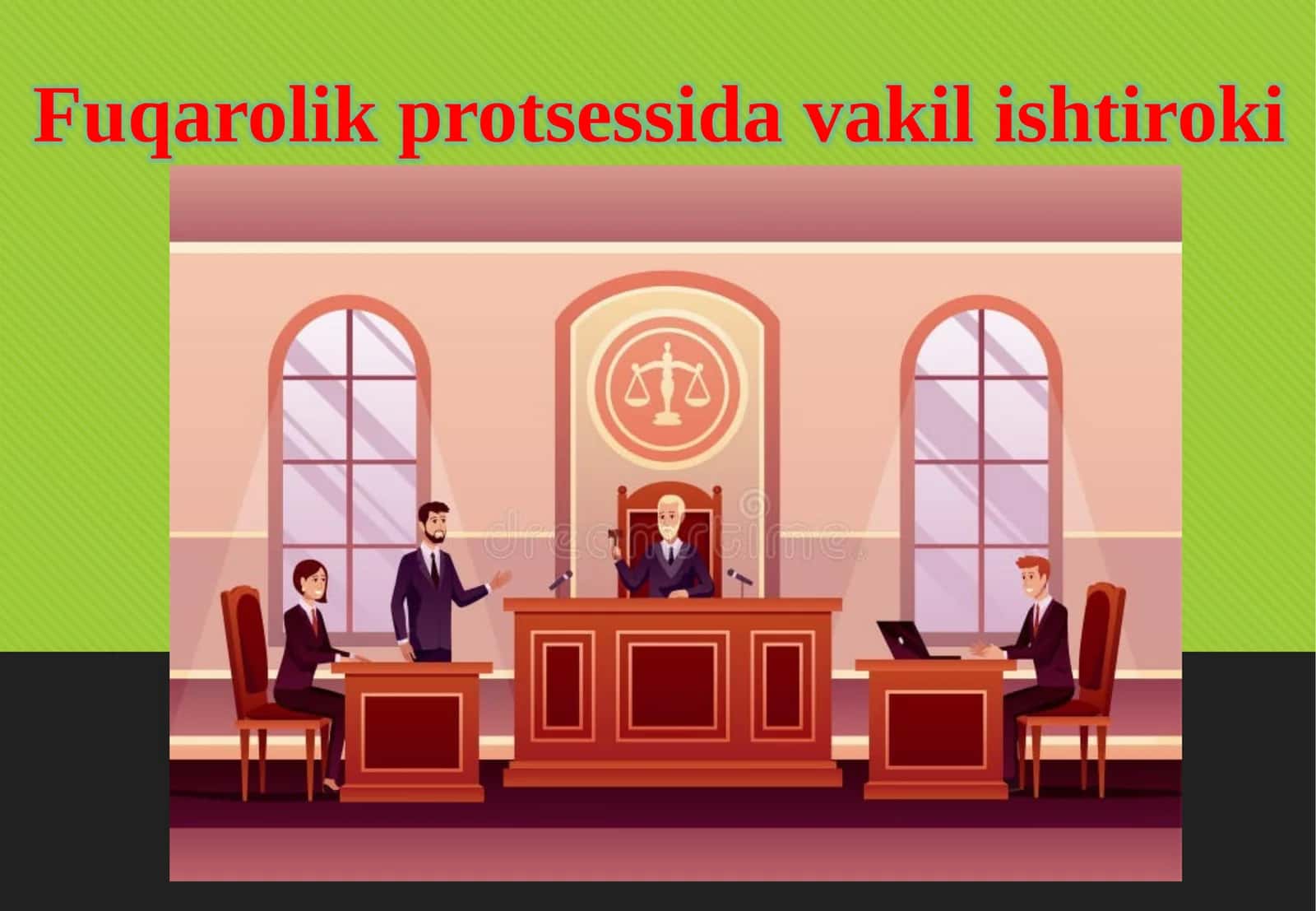Fuqarolik protsessida vakil ishtiroki.