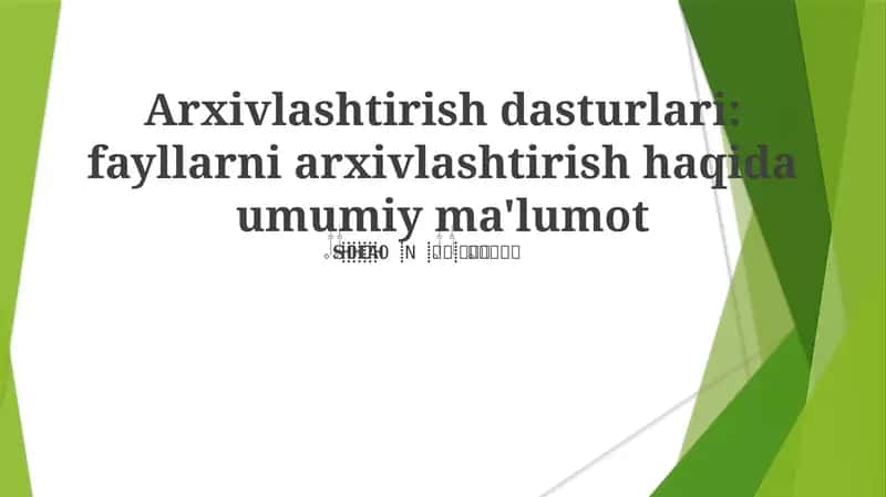Arxivlashtirish dasturlari