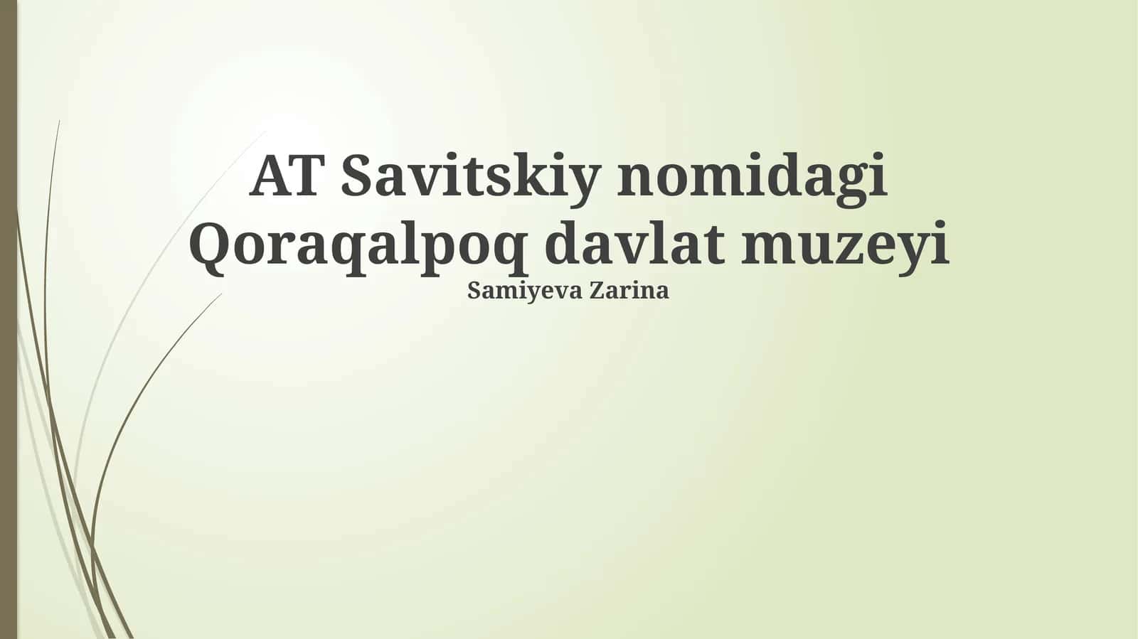 Qoraqalpoq davlat muzeyi