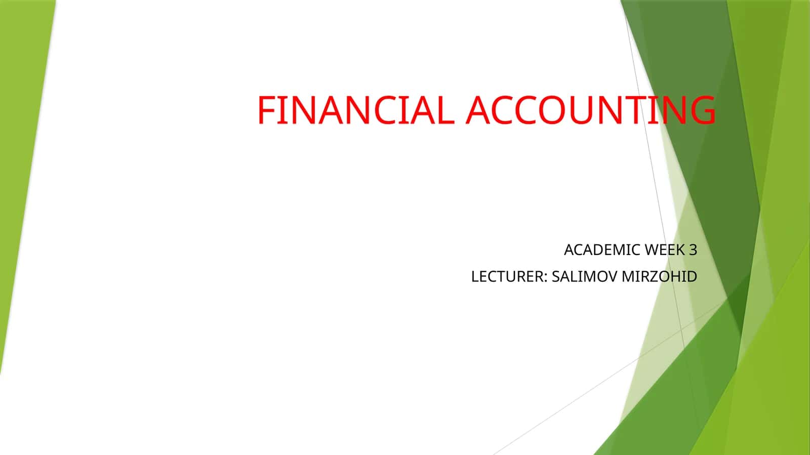 ACADEMIC WEEK 3