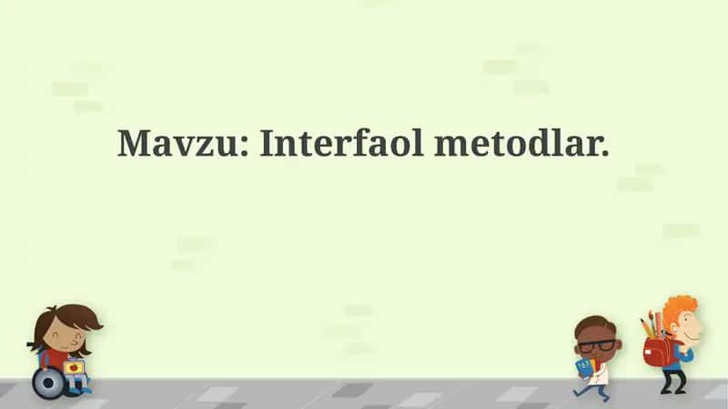 Interfaol metodlar
