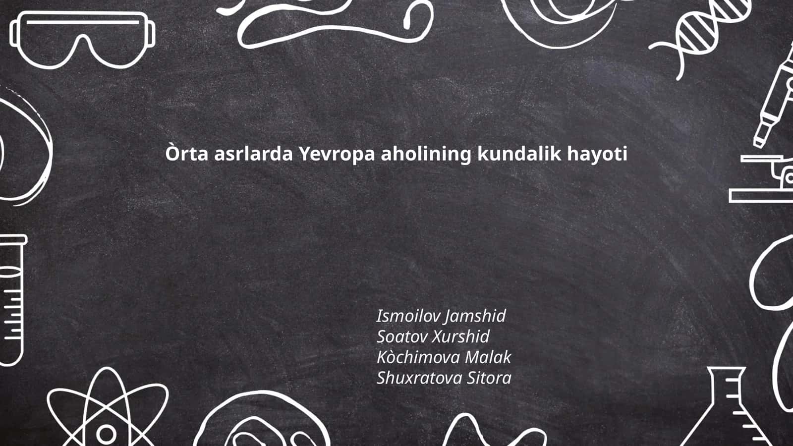 Òrta asrlarda Yevropa aholining kundalik hayoti