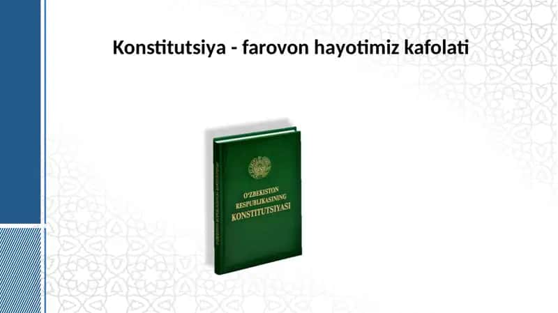 O‘zbekiston Respublikasi Konstitutsiyasi