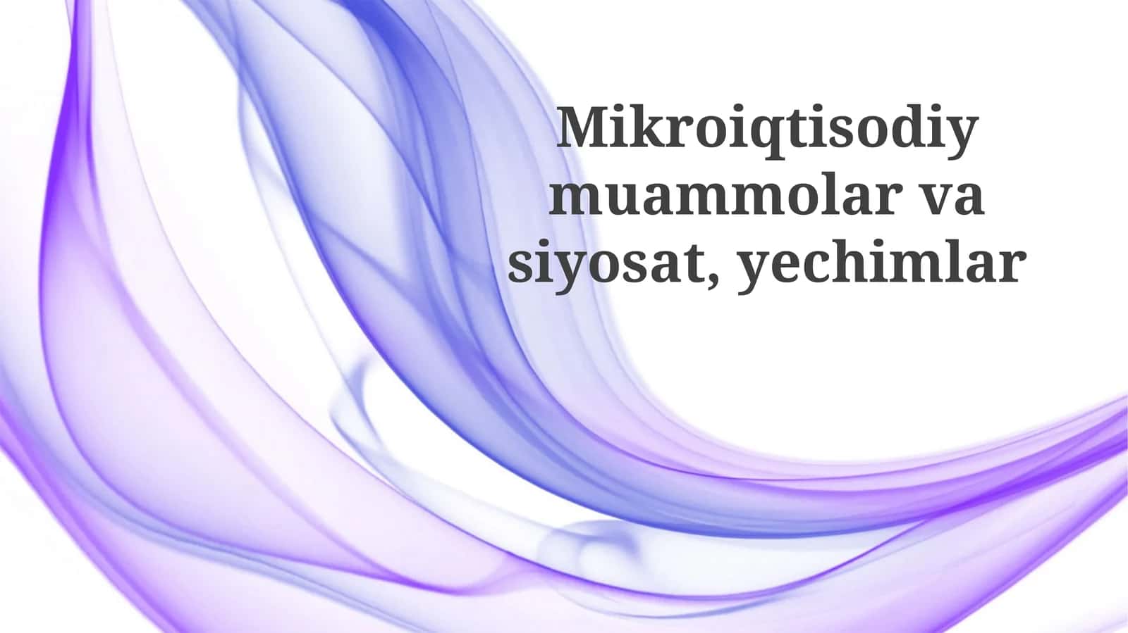 Davlatning Aralashuvi Siyosati
