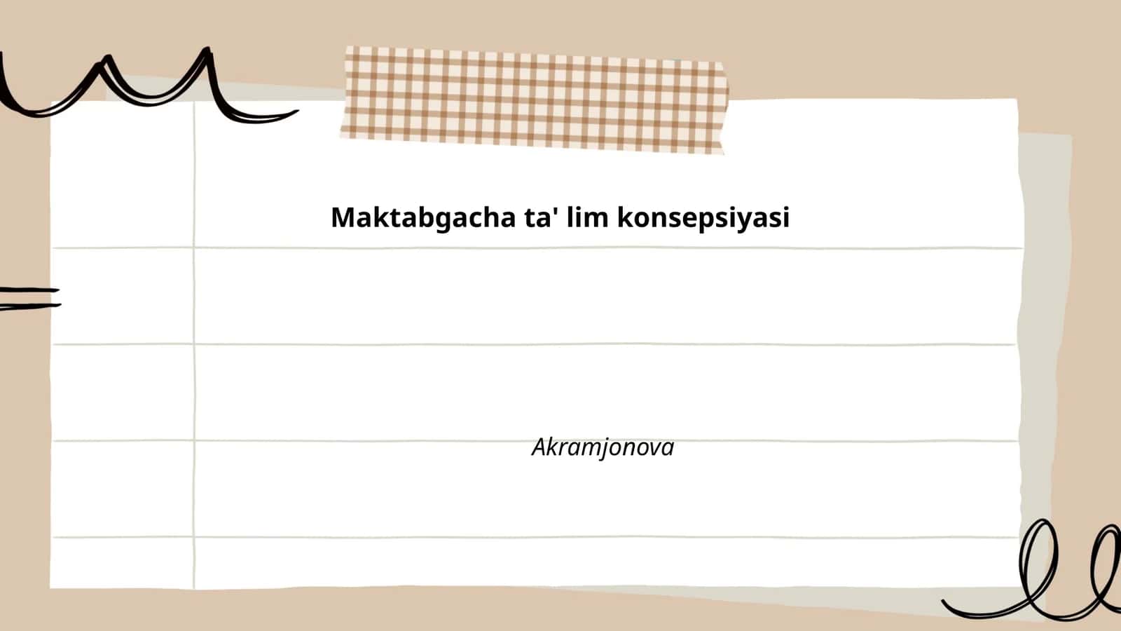 Maktabgacha ta' lim konsepsiyasi