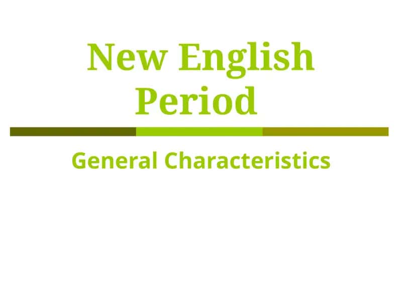New English Period