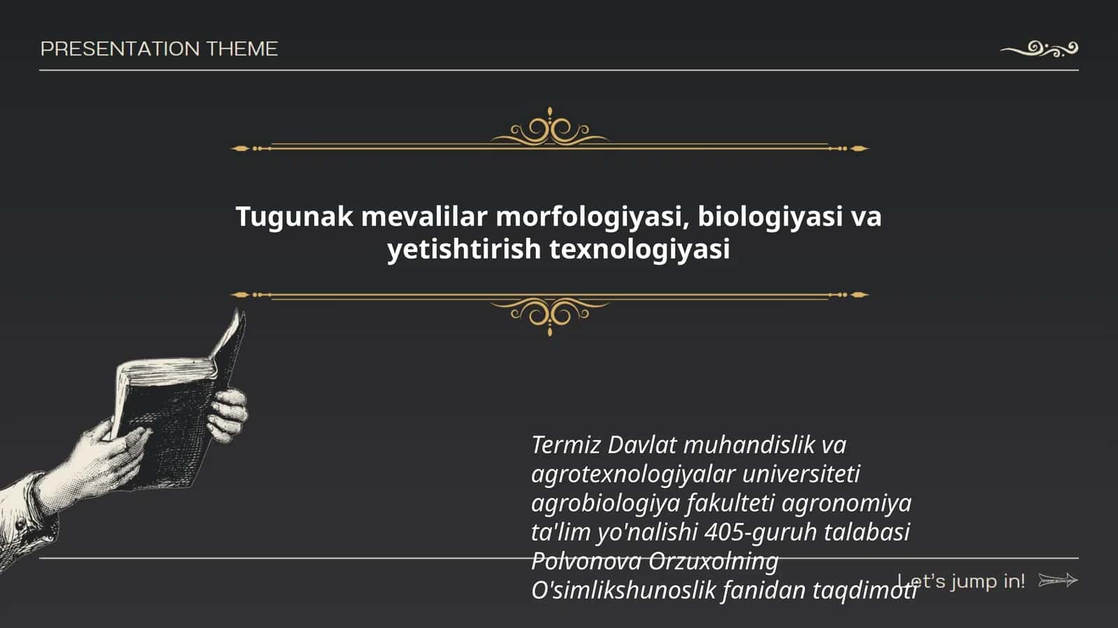 Tugunak mevalilar morfologiyasi, biologiyasi va yetishtirish texnologiyasi