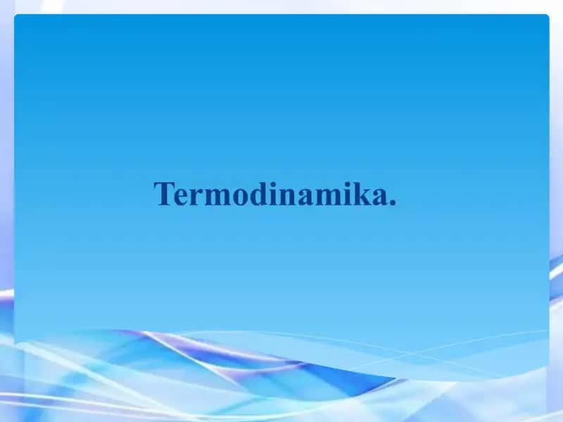 Termodinamika