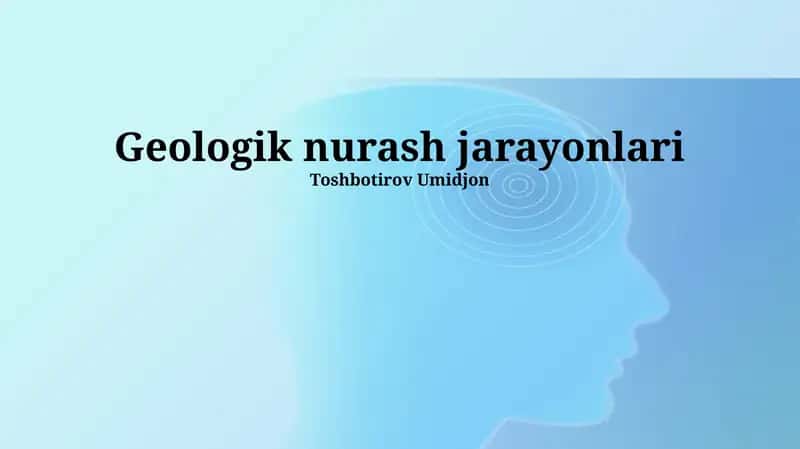 Geologik nurash jarayonlari