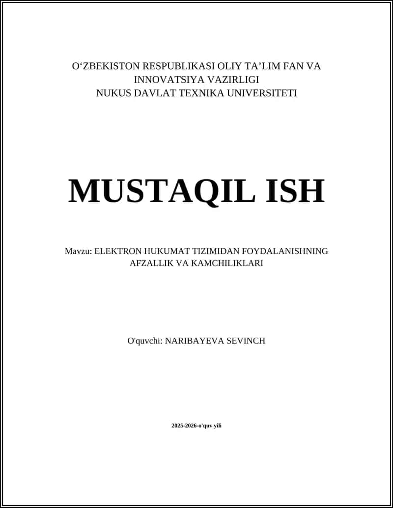 Elektron Hukumat Tizimi