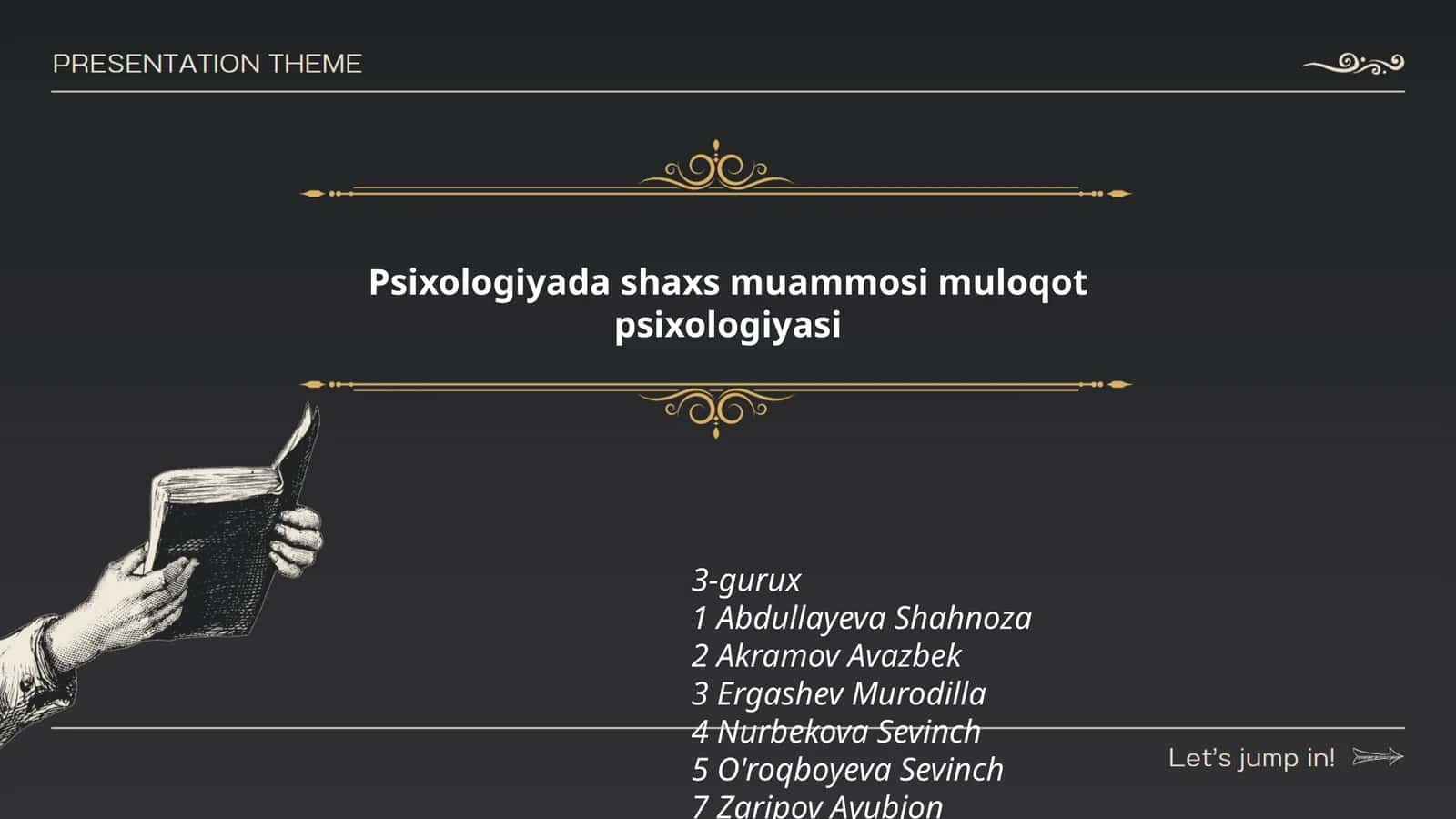 Psixologiyada shaxs muammosi muloqot psixologiyasi