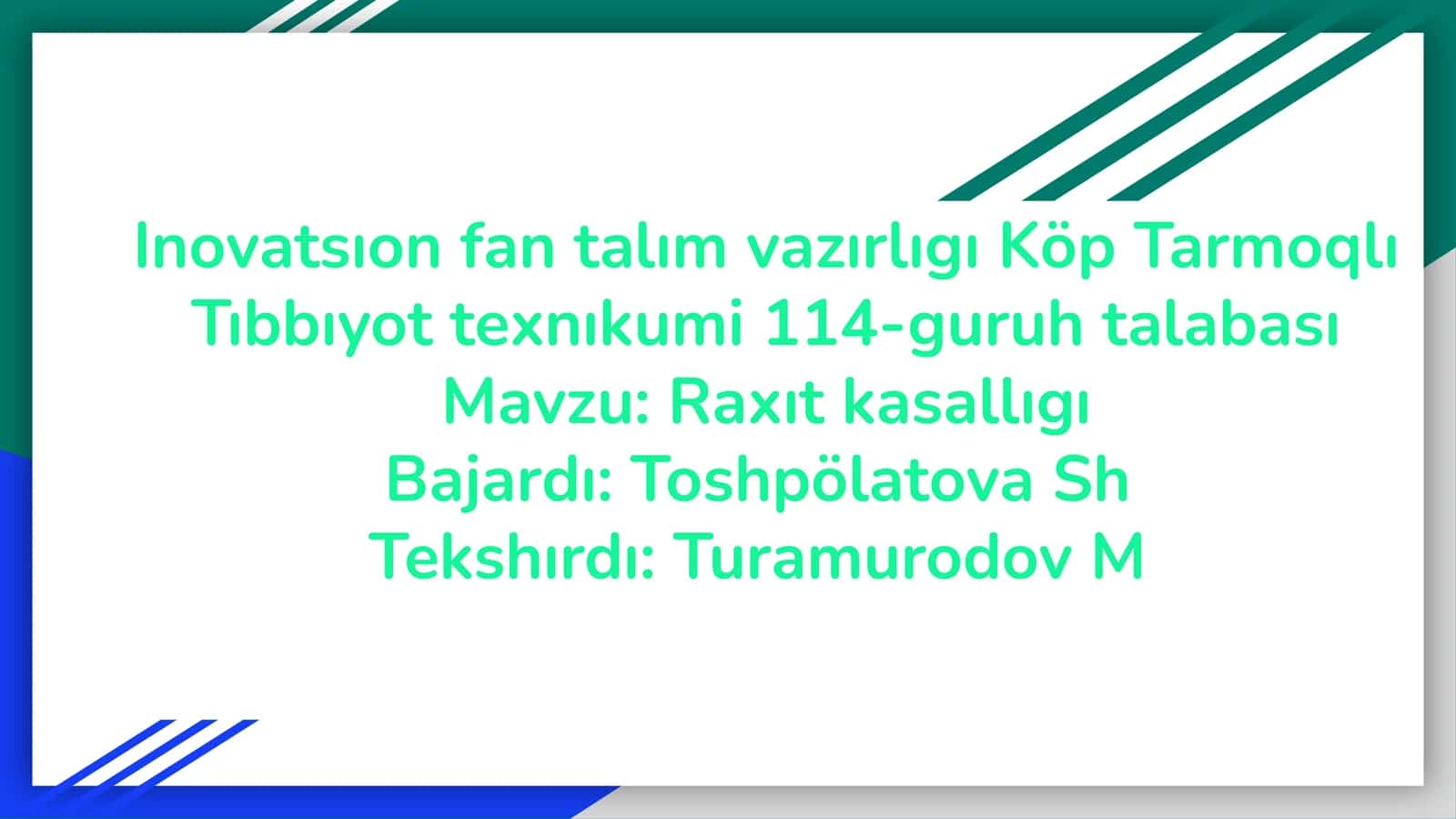 Raxıt kasallıgı