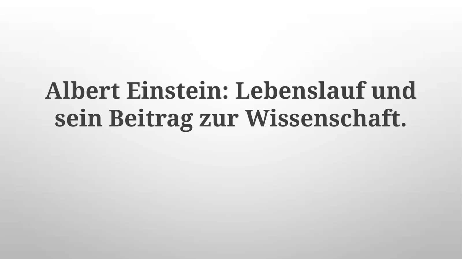 Die Bedeutung der E=mc²