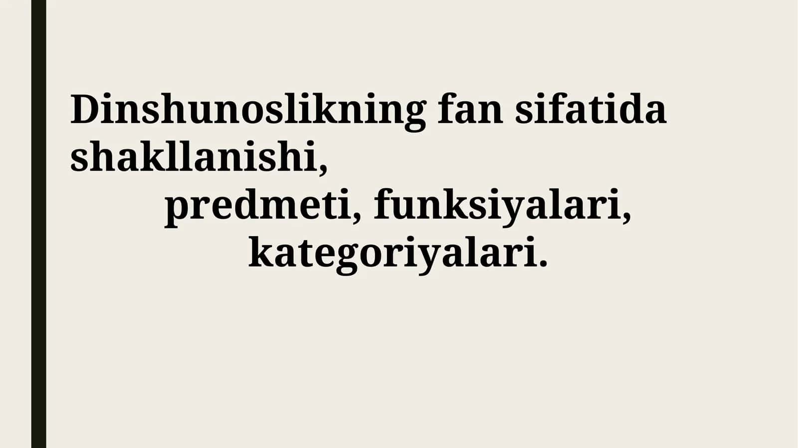 Paleontologiya fanining shakllanishi, predmeti, vazifalari, kategoriyalari