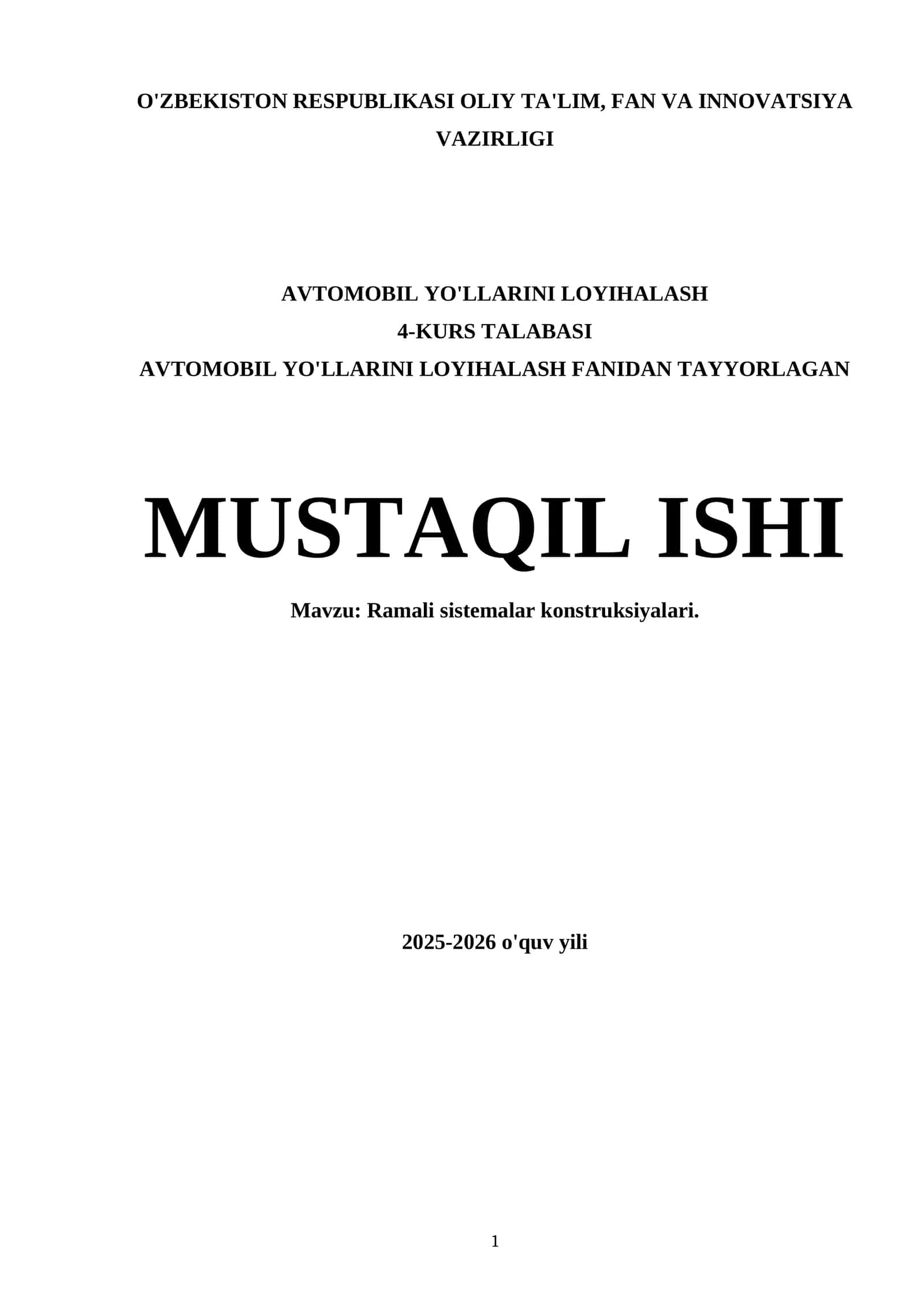 Ramali sistemalar konstruksiyalari