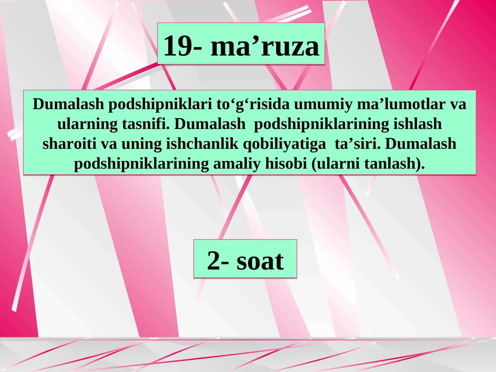 Dumalash podshipniklari
