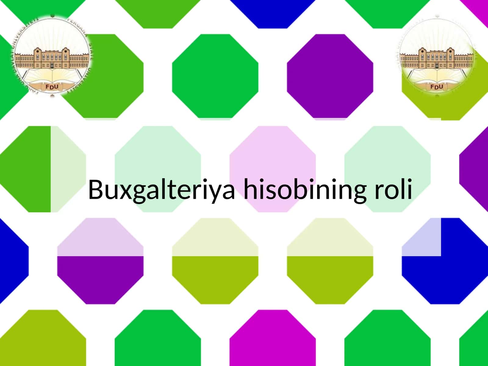 Buxgalteriyaning roli