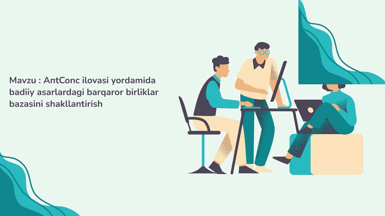 AntConc ilovasi yordamida badiiy asarlardagi barqaror birliklar bazasini shakllantirish