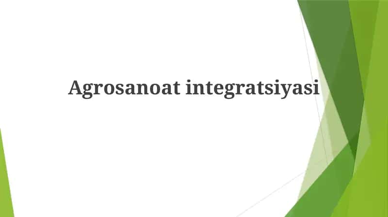Agrosanoatintegratsiyasi