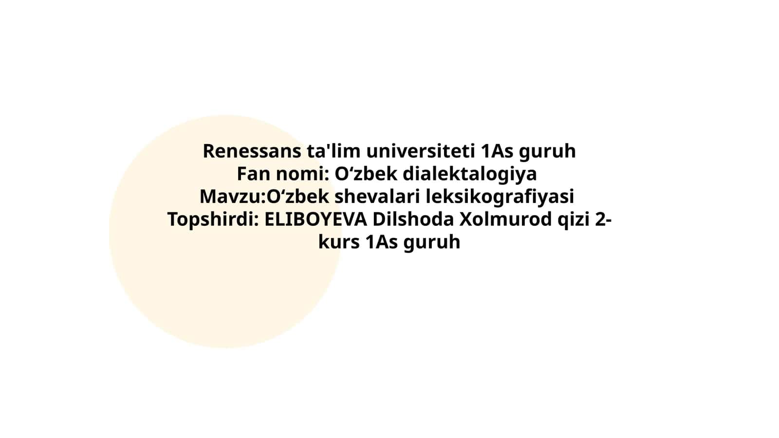 Oʻzbek dialektalogiya