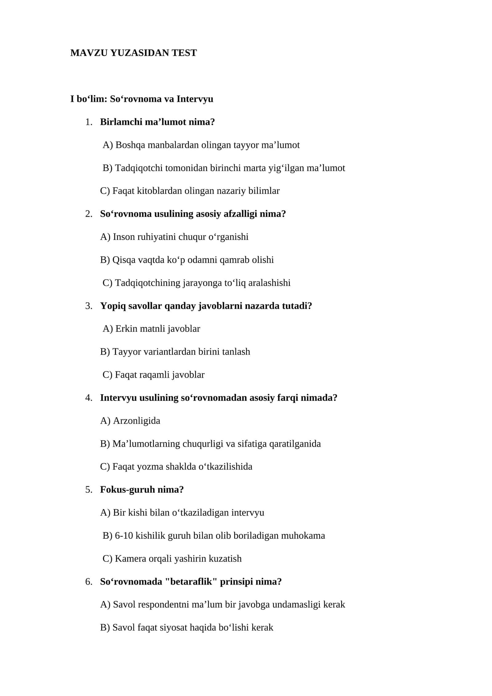 Biznesni tashkil etish