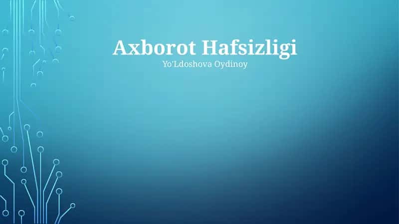 Axborot Hafsizligi