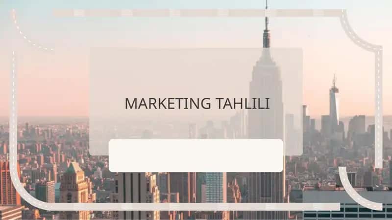 Marketing Tahlili