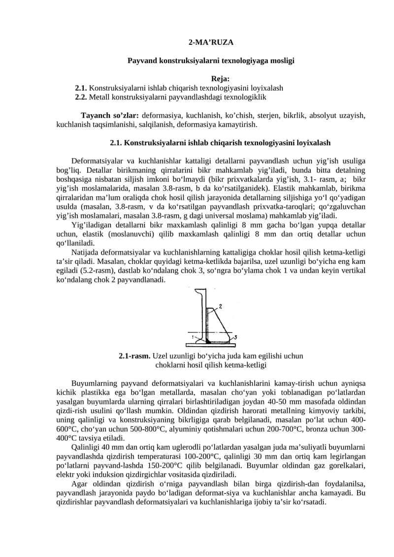 Konstruksiya texnologiyasi