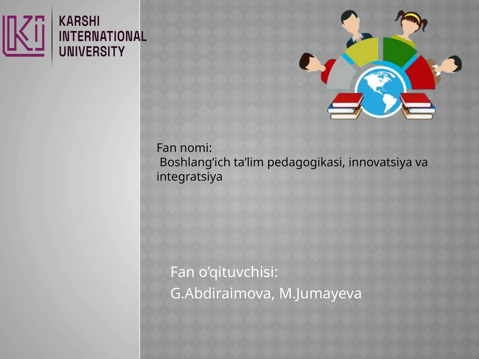 TARBIYA JARAYONIGA INNOVATSION YONDASHUV