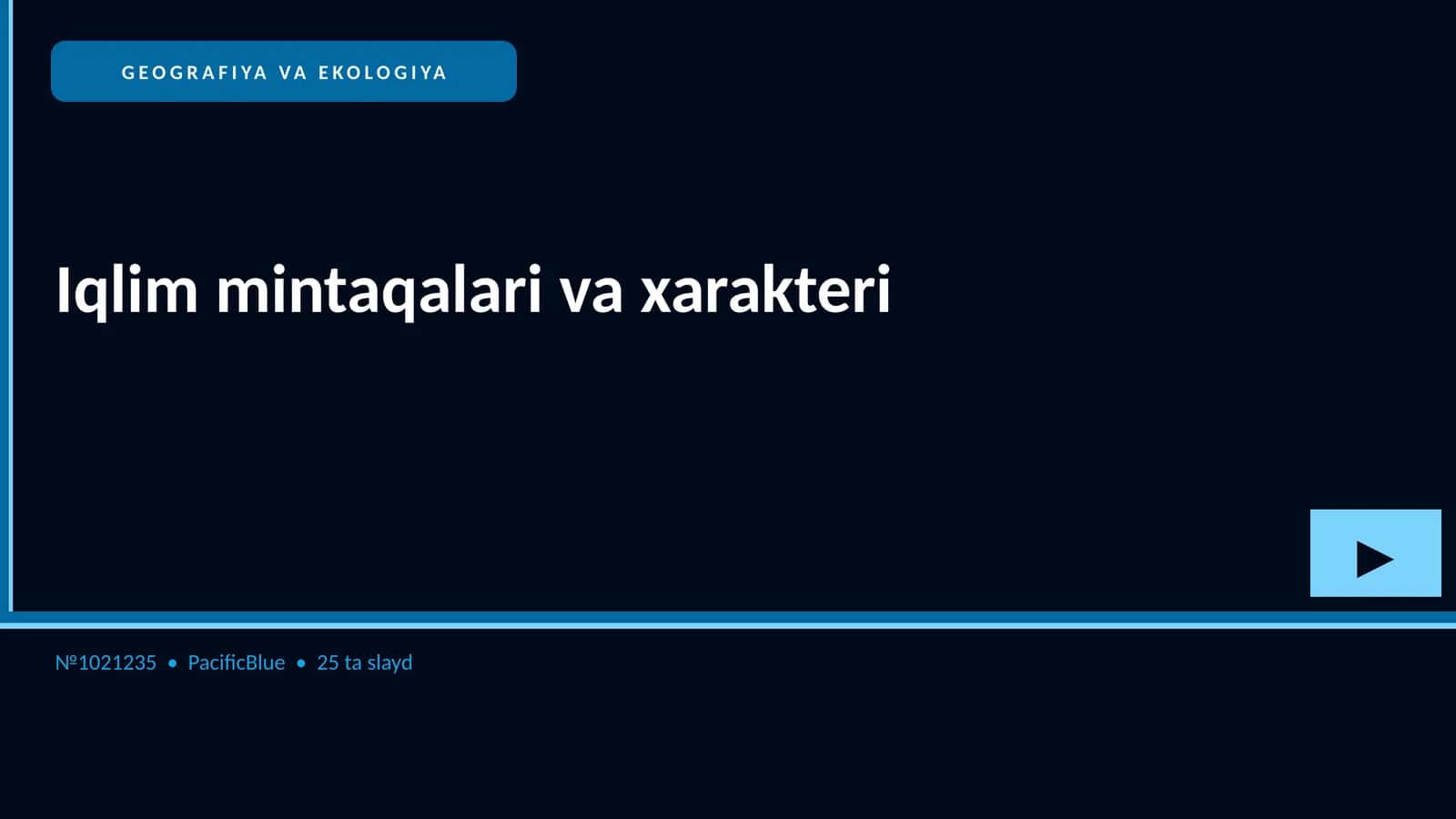 Iqlim mintaqalari va xarakteri