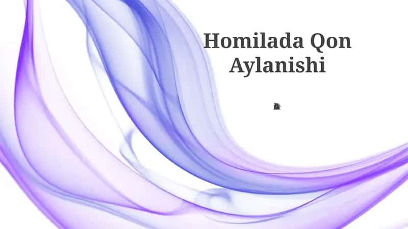 Homilada Qon Aylanishi