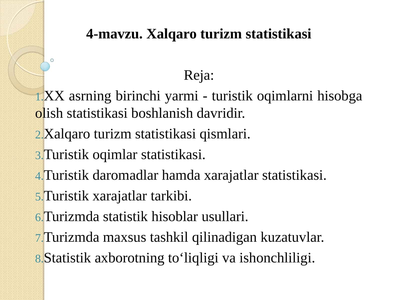 Xalqaro turizm statistikasi