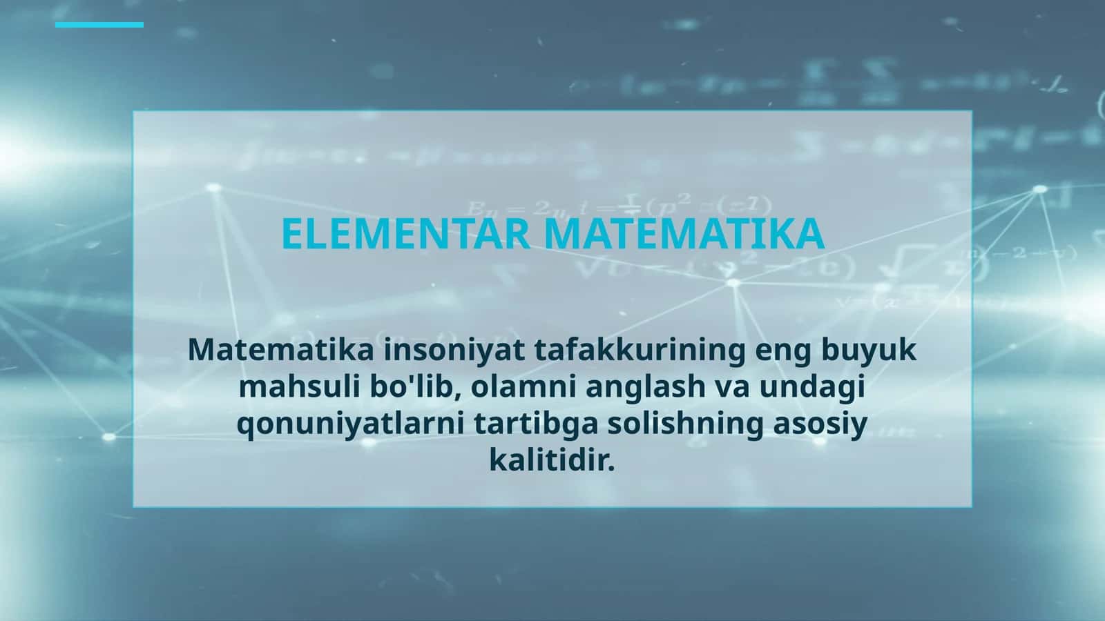 ELEMENTAR MATEMATIKA