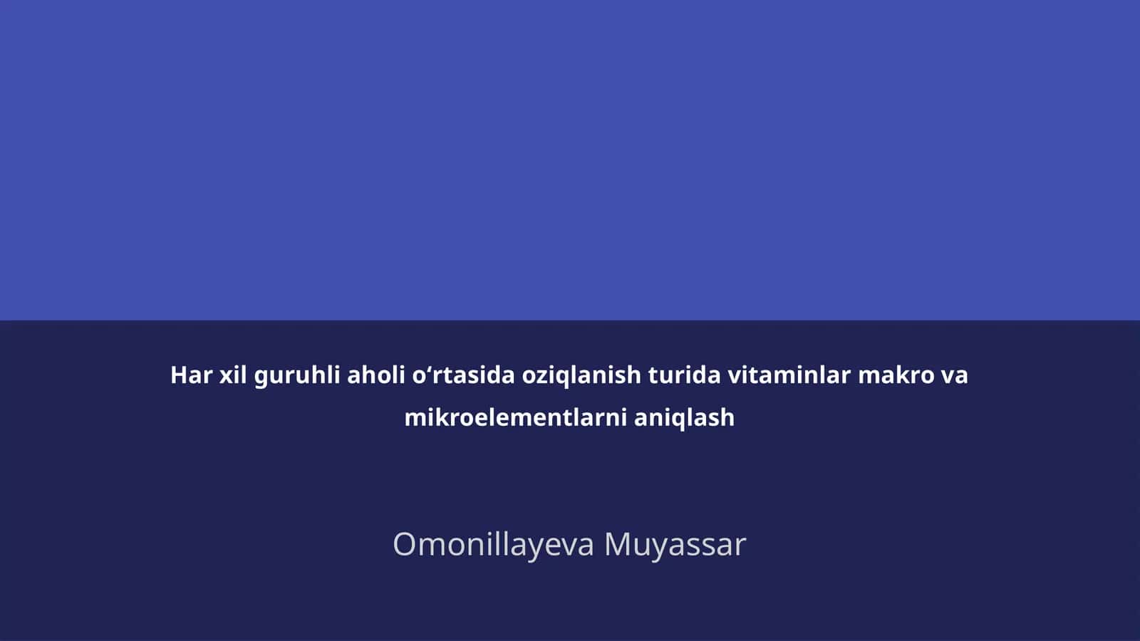 Vitaminlar Makro va Mikroelementlar