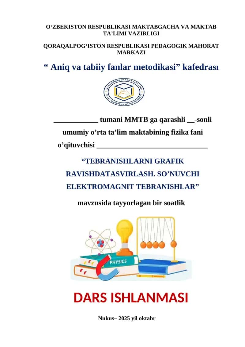 TEBRANISHLARNI GRAFIK RAVISHDA TASVIRLASH