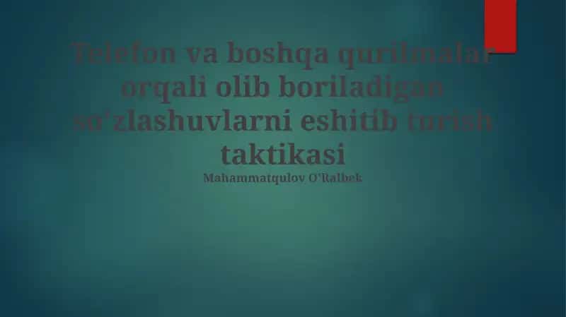 Quloq solish taktikalari