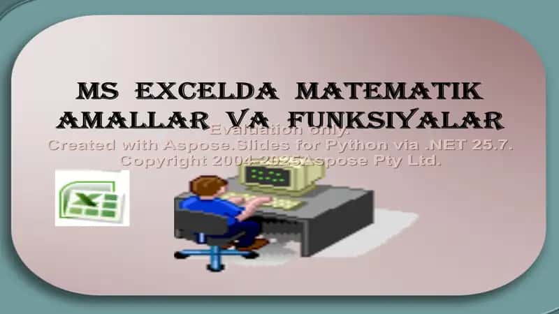 MS Excelda matematik amallar va funksiyalar