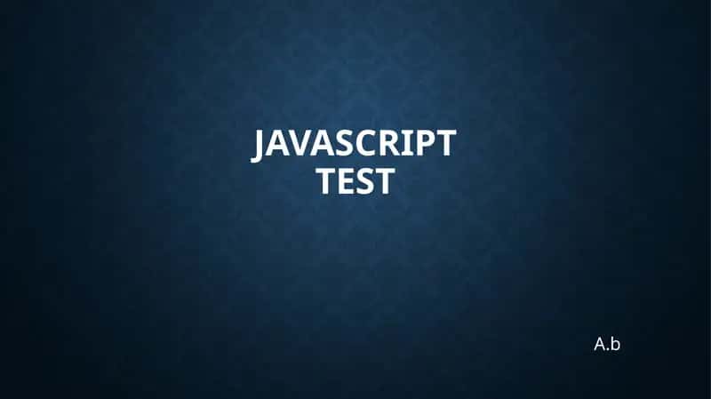JavascriptTest