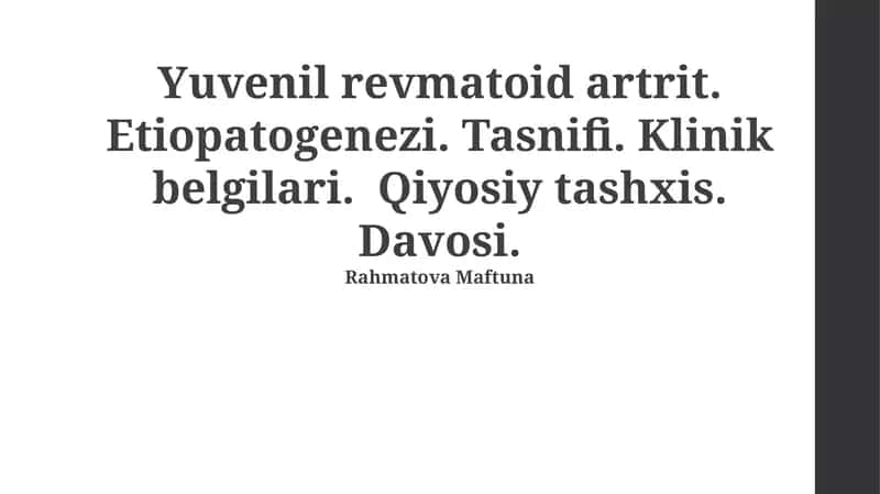 Voyalar Revmatizoid Artriti