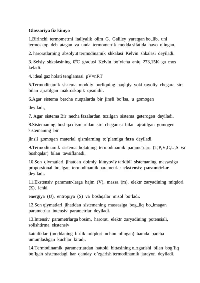 Glossariya fiz kimyo