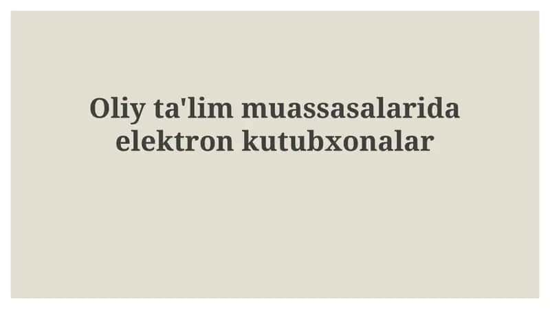 Elektron kutubxonalar