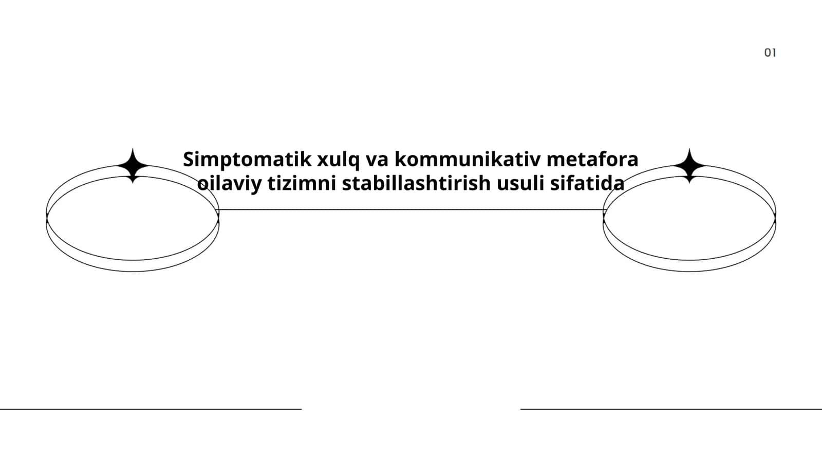 Simptomatik xulq va kommunikativ metafora oilaviy tizimni stabillashtirish usuli sifatida