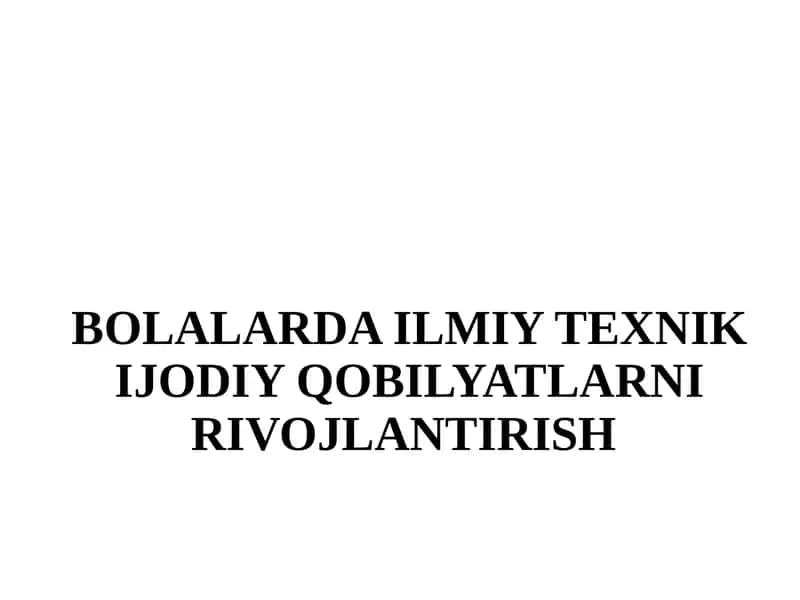 QOBILIYAT VA UNING TURLARI