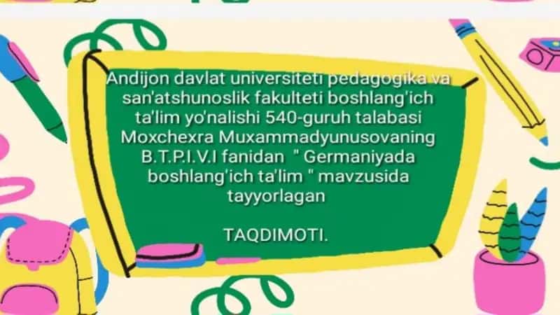 Germaniyada boshlangʻich taʼlim