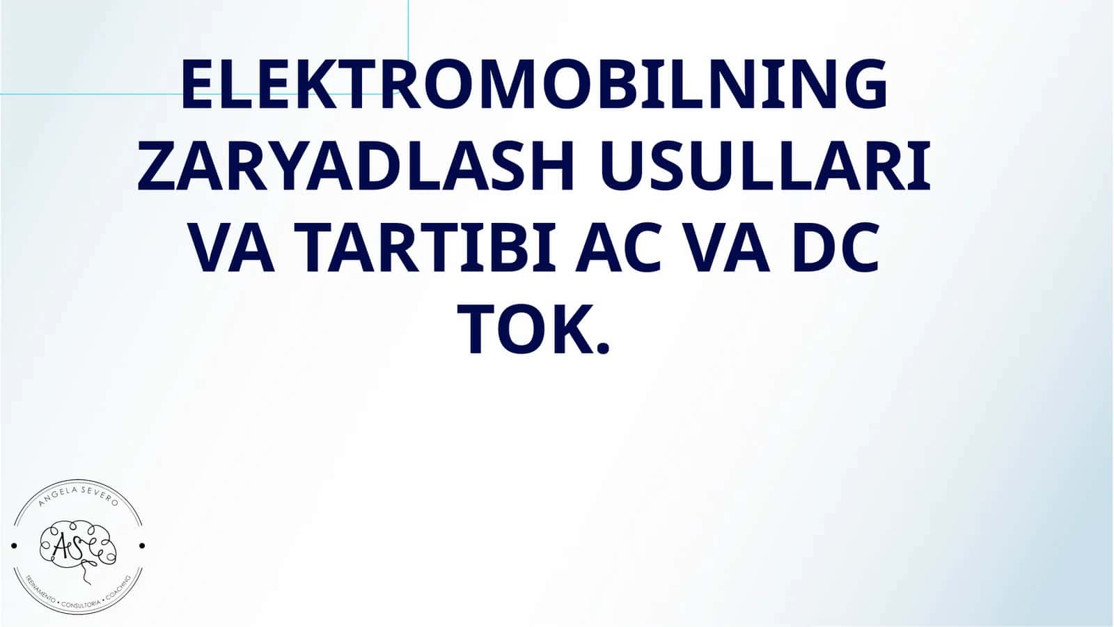 ELEKTROMOBILNING ZARYADLASH USULLARI VA TARTIBI AC VA DC TOK