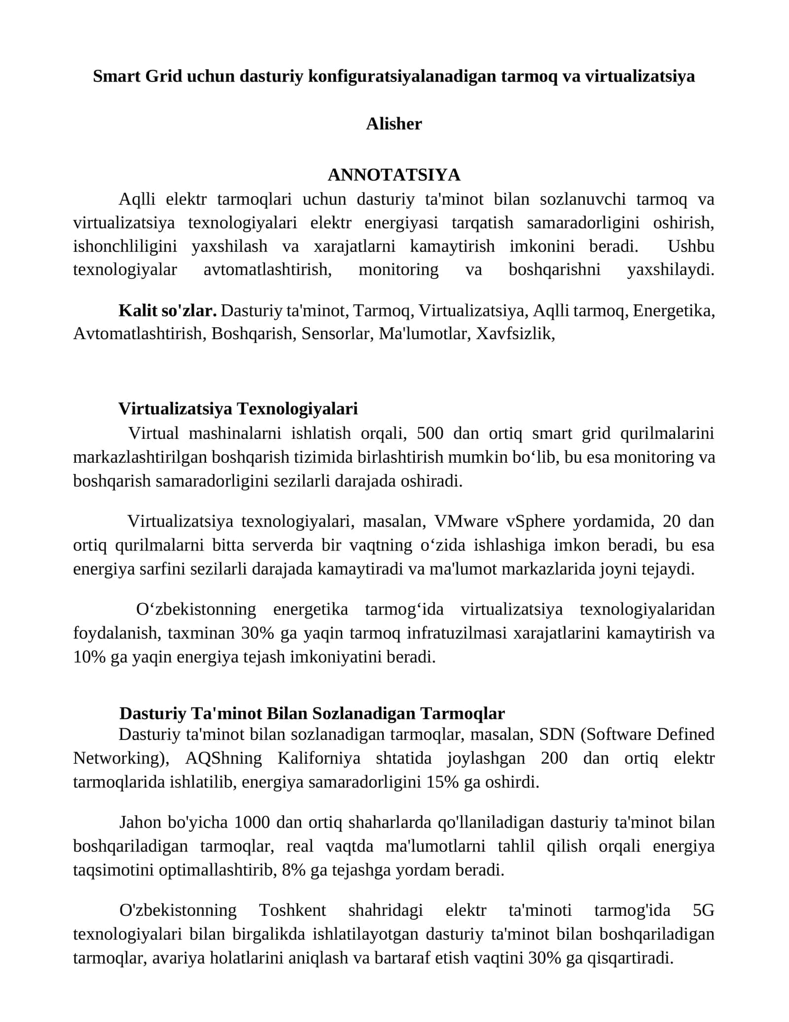 Virtualizatsiya Texnologiyalari