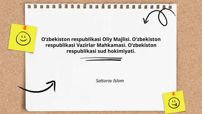 Oʻzbekiston Respublikasi Oliy Majlisining tuzilishi va vakolatlari