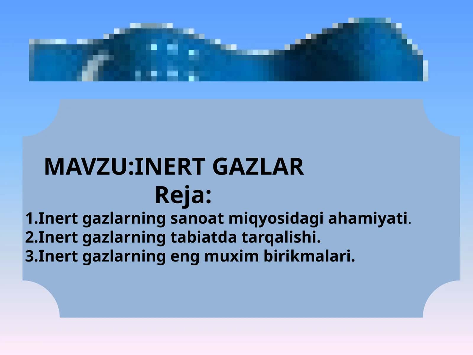 Inert gazlar
