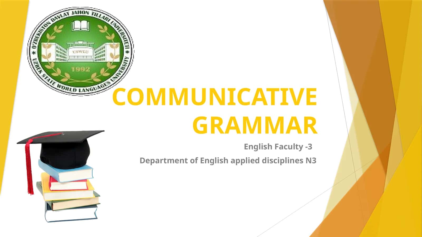COMMUNICATIVE GRAMMAR