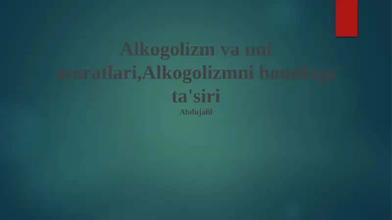 Fetal alkogol sindromi (FAS)